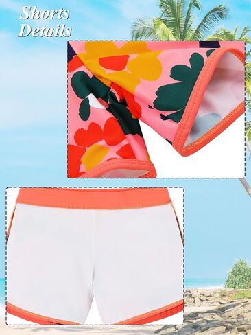 Baohulu Girls Girls Guard Swimsuit 2 قطعة من الأكمام الطويلة بدلة السباحة UPF 50+ السريع شاطئ السباحة الحجم 3-14 سنة in Kuwait