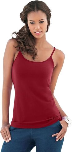 Roaman's Women's Plus Size Bra Cami مع أحزمة قابلة للتعديل in Kuwait