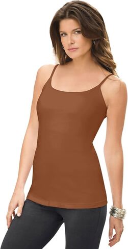 Roaman's Women's Plus Size Bra Cami مع أحزمة قابلة للتعديل in Kuwait
