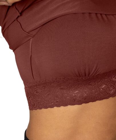 AnaOno Camisole with Pocketed Shelf Bra for Breast Forms - Pocketed Post Mastectomy Modal Camisole - Suitable for Everyday in Saudi Arabia
