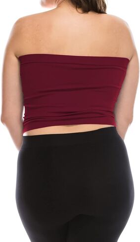 Women's Plus Size Bandeau - TOP BASIC BLOTLINGLE TUBE مصنوع في الولايات المتحدة الأمريكية in Saudi Arabia