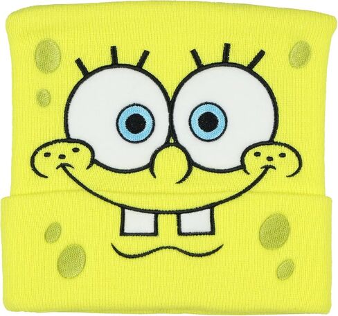 Nickelodeon Spongebob Squarepants and Friends Adult Character Cuffed Beanie Hat for Men and Women in Saudi Arabia