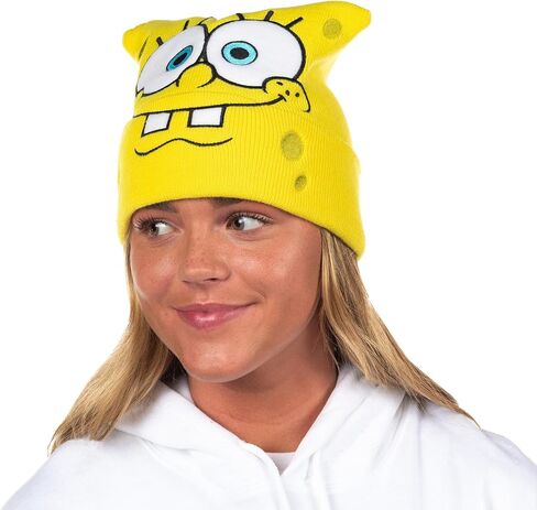 Nickelodeon Spongebob Squarepants and Friends Adult Character Cuffed Beanie Hat for Men and Women in Saudi Arabia