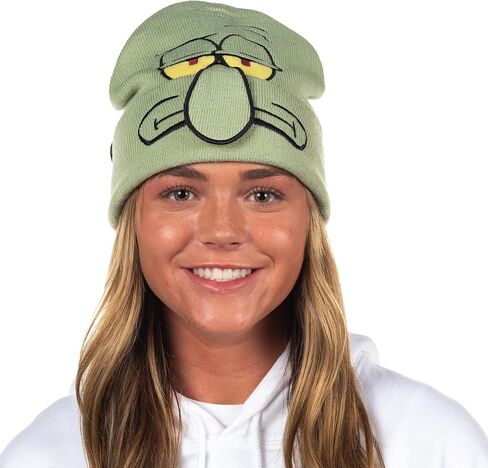 Nickelodeon Spongebob Squarepants and Friends Adult Character Cuffed Beanie Hat for Men and Women in Saudi Arabia