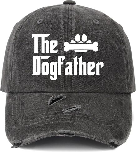 Golden Retriever Dad Hat The Dogfather Dad Hat for Women Funny Denim Dad Hat Adjustable in Saudi Arabia