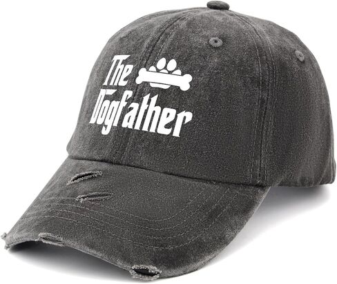 Golden Retriever Dad Hat The Dogfather Dad Hat for Women Funny Denim Dad Hat Adjustable in Saudi Arabia