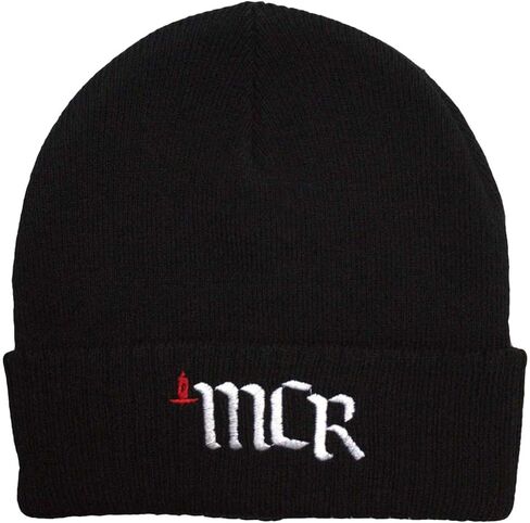 My Chemical Romance MCR Band Logo Beanie Hat Size One Size Black in Saudi Arabia