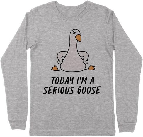 Today I'm a Serious Goose Kids Long Sleeve T-Shirt Youth in Saudi Arabia