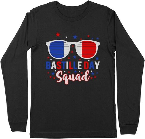 Bastille Day Squad Kids Long Sleeve T-Shirt Youth in Saudi Arabia