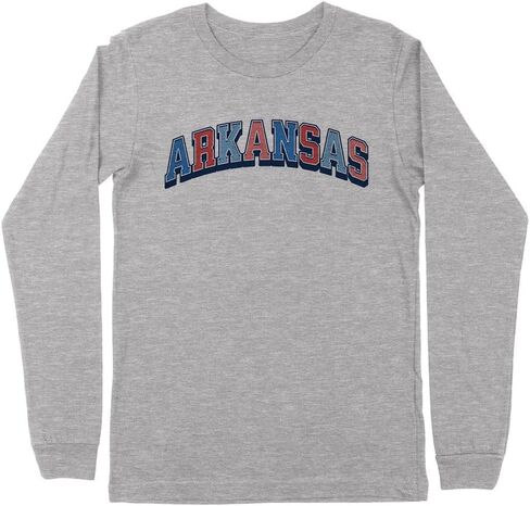 USA Arkansas Kids Long Sleeve T-Shirt Youth in Saudi Arabia