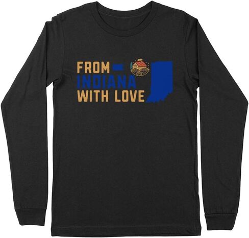 from Indiana with Love Kids Long Sleeve T-Shirt Youth in Saudi Arabia