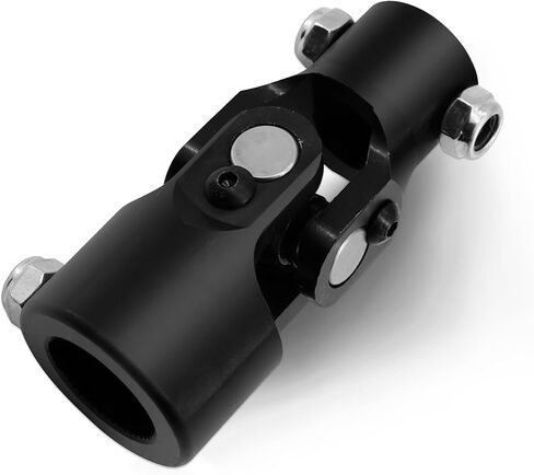 1"-48 Spline X 3/4" DD Black Steering Universal Joint Single U Joint Shaft,Total Length: 96mm (3-3/4") in Saudi Arabia