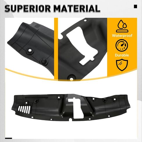 لوحة غلاف دعم الرادياتير الأمامية Kuafu متوافقة مع بديل 2016-2021 Honda Civic لـ 74127TBAA00 Splash Shield in Saudi Arabia