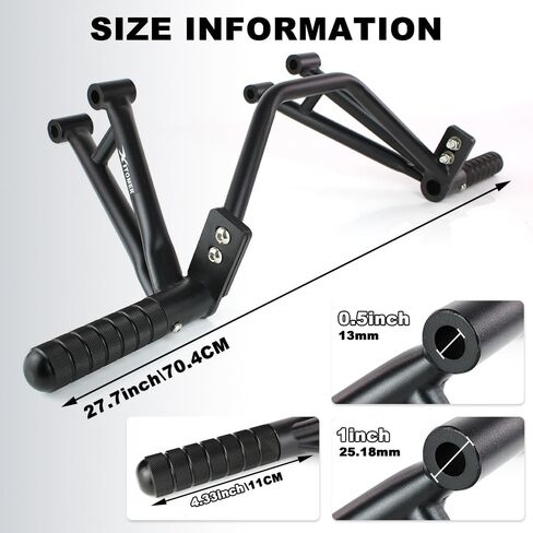 Xitomer Steel Subcage متوافق مع FZ-07 MT-07 2014-2025 FZ07 MT07 مساند القدم الخلفية للدراجة النارية للركاب PEG BAR حارس PEG Support STUNT STUNT in Saudi Arabia