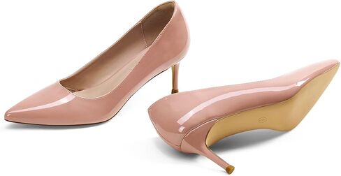 Elisabet Tang Kitten Heel Low Pumps 2.4 Inch Closed Pointed Toe Short Sexy Comfort Women Dressy Shoe at Work Office Date Prom Party Wedding Church in Kuwait