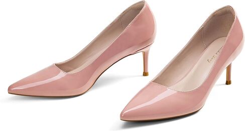 Elisabet Tang Kitten Heel Low Pumps 2.4 Inch Closed Pointed Toe Short Sexy Comfort Women Dressy Shoe at Work Office Date Prom Party Wedding Church in Kuwait