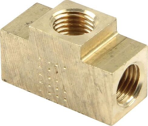 Allstar Performance ALL50136 3/8/-24 Inverted Female Tee 2 Pack, Brass in Saudi Arabia