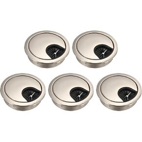 uxcell 5Pcs Cable Hole Cover 2 Inch Zinc Alloy Desk Cable Wire Cord Grommet Hole Cover for Office Computer Desk Wire Organizer, Bronze in Saudi Arabia