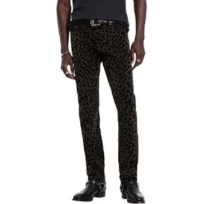 جون فارفاتوس للرجال J702-Slim Lit-Fit-Floved Leopard-Jack Wash in Kuwait