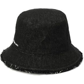 Michael Kors Women's Distressed Denim Bucket Hat, Stylish Cap & Fashion Accessory in Saudi Arabia