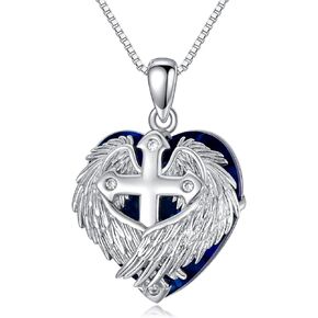 PROESS Celtic Cross Necklace Sterling Silver Viking Rune Necklace Irish Pendant Jewelry for Men Women in Kuwait