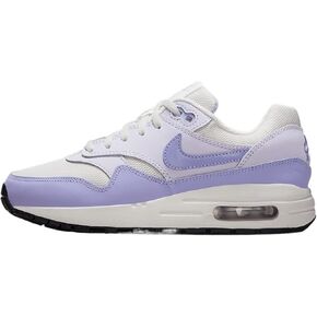 Nike Air Max 1 Big Kids' Shoes (DZ3307-011, Platinum Tint/Barely Grape/Black/Hydrangeas) in Kuwait
