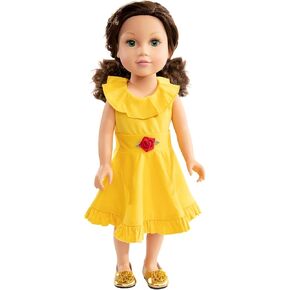 Little Adventures Twirl Princess Doll Dress (Alpine) - Doll Not Included - Machine Washable Child Pretend Play and Party Doll Clothes with No Glitter in Kuwait