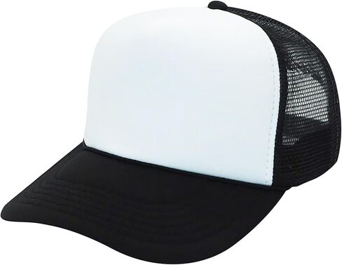 Lake Life Pink and Blue Women & Teens Classic 5 Panel Mesh Snap Back Foam Front Trucker Hat in Saudi Arabia
