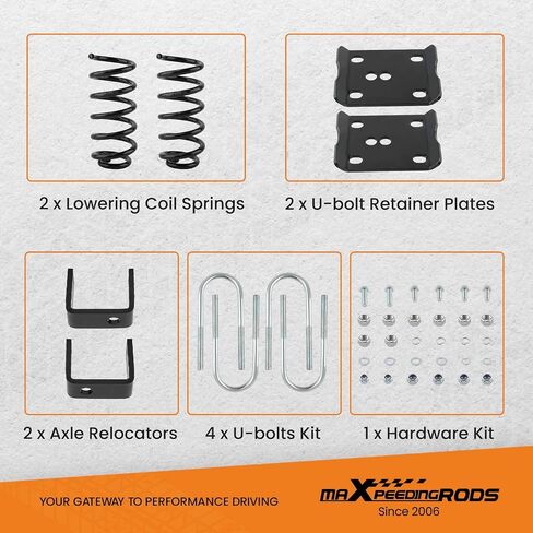 MaxPeedingrods 3 "Front & 5" مجموعة خفض الخلفية لفورد رينجر/Mazda B4000 1983-1997 ، Drop Coil Springs Kit in Saudi Arabia
