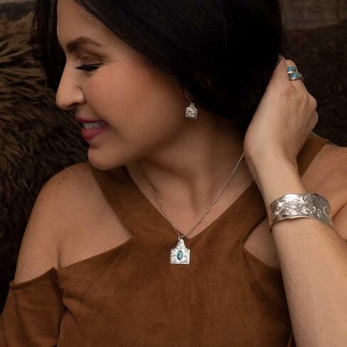 Montana Silversmiths Western Lifestyle Turquoise Necklace (Chiseled Steer Head) in Saudi Arabia