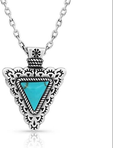 Montana Silversmiths Western Lifestyle Turquoise Necklace (Chiseled Steer Head) in Saudi Arabia