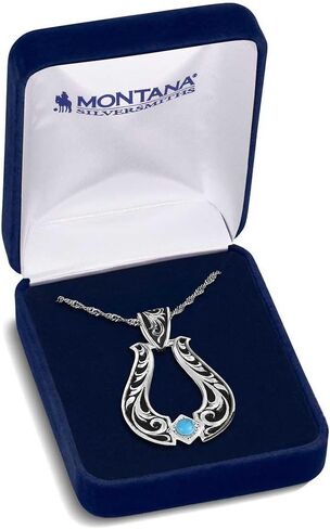 Montana Silversmiths Western Lifestyle Turquoise Necklace (Chiseled Steer Head) in Saudi Arabia