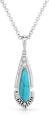 Montana Silversmiths Western Lifestyle Turquoise Necklace (Chiseled Steer Head) in Saudi Arabia