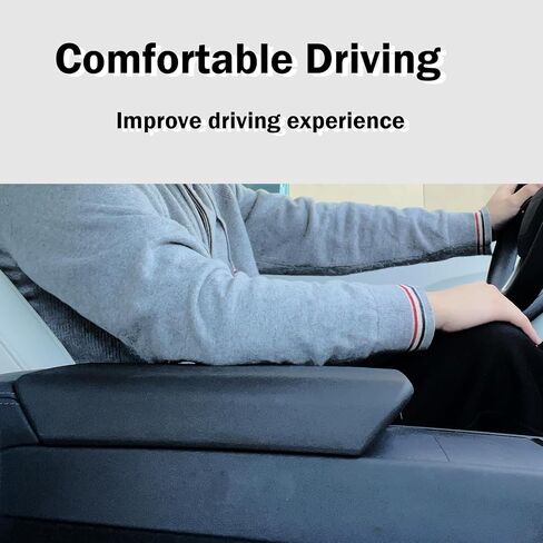 Center Console Armrest Cover Compatible with Tesla Model 3 Highland 2024 Replacement for Model 3 Highland Interior Accessories Armrest Cover Non-Slip Waterproof Black TPE in Saudi Arabia