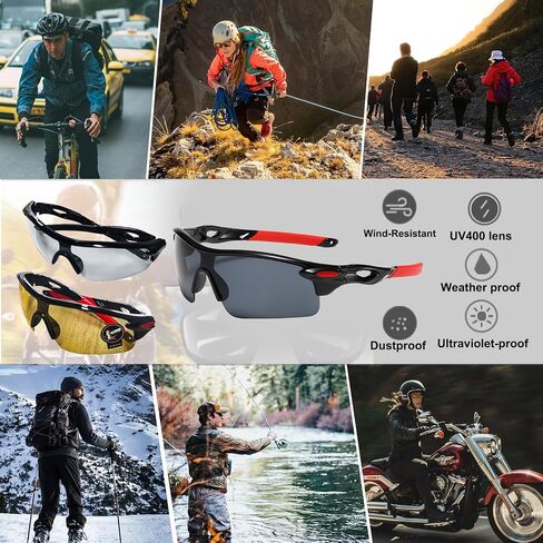 3PCS Driving Motorcycle Riding Glasses Foam Padded Motocross Eyeglass Waterproof UV Protection Anti-Wind Dustproof Goggles Eyewear Sunglasses for Outdoor Activities Sports-Smoke/Silver Mirror/Colorful in Saudi Arabia
