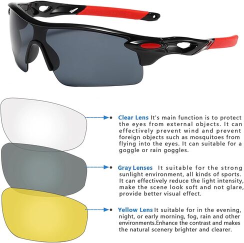 3PCS Driving Motorcycle Riding Glasses Foam Padded Motocross Eyeglass Waterproof UV Protection Anti-Wind Dustproof Goggles Eyewear Sunglasses for Outdoor Activities Sports-Smoke/Silver Mirror/Colorful in Saudi Arabia