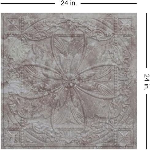 337arg-24x24-10 Helena PVC 2' x 2' Lay-in or Glue-up Ceiling Tile (Covers / 40 sq.ft), Arabian Green, 10 in Kuwait
