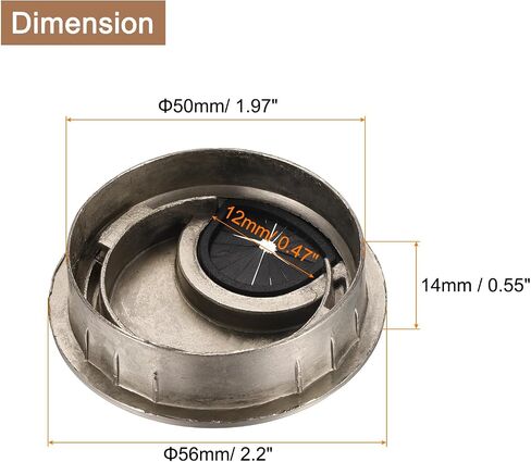 uxcell 5Pcs Cable Hole Cover 2 Inch Zinc Alloy Desk Cable Wire Cord Grommet Hole Cover for Office Computer Desk Wire Organizer, Bronze in Saudi Arabia