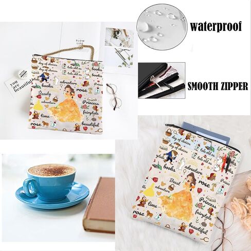 LQRI Princess Rose Belle Book Sleeve Cartoon Movie Merchandise Fairy Tales Lover Gift Beauty Beast Gift in Saudi Arabia