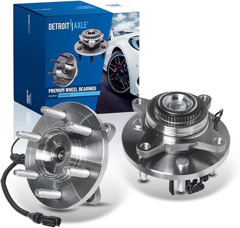 Detroit Axle-4WD Front Wheel Hubs لعام 2009 2010 Ford F-150 [W/ 6-Lug] ، وحملان محمل العجلات ومحاور مجموعة محاور بديل. in Saudi Arabia