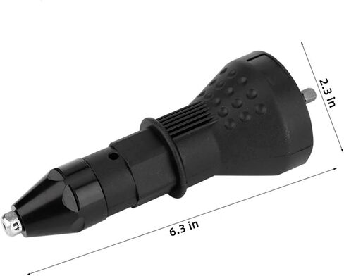 Cordless Electric Rivet Gun Adapter Kit, 1/4 Inch Hex Shank Blind Rivet Nut Drill Adapter Converter Convert Drill to RivetInsert Nut Tool Kit（Blue） in Kuwait