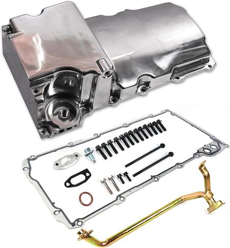 302-1 81074 LS Swap Retrofit Engine Aluminum Oil Pan Kit Compatible with 1955-1987 GM/Classic Car/Muscle Car/Trucks LS Gen III and Gen IV Fits for LS1 LS2 LS3 LS6 LSX 4.8L 5.3L 5.7L 6.0L 6.2L in Kuwait