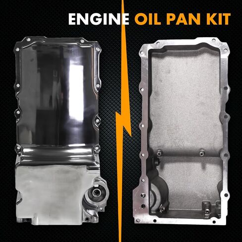 302-1 81074 LS Swap Retrofit Engine Aluminum Oil Pan Kit Compatible with 1955-1987 GM/Classic Car/Muscle Car/Trucks LS Gen III and Gen IV Fits for LS1 LS2 LS3 LS6 LSX 4.8L 5.3L 5.7L 6.0L 6.2L in Kuwait