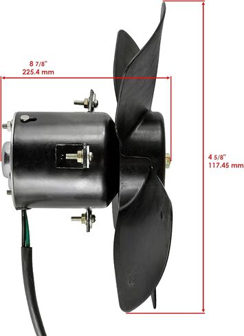 Caltric Radiator Cooling Fan Motor Compatible with Honda TRX450ES Foreman 450 4x4 ES 1998 1999 2000 2001 in Saudi Arabia