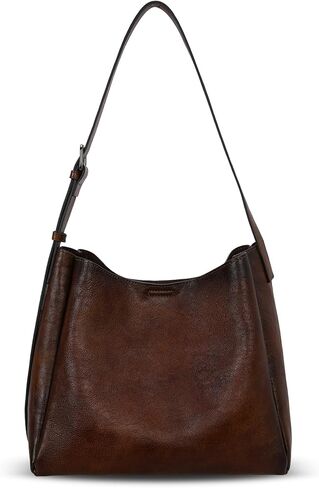 HESHE محافظ جلدية حقيقية للنساء حقائب كتف Crossbody المتشرد المحافظ دلاء حقيبة حقائب حمل العمل مقبض علوي حقيبة in Kuwait