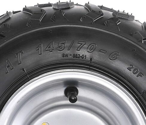 Set Of 4 ATV Go Kart Tires 145/70-6 With 6 inch Wheels Rims in Saudi Arabia