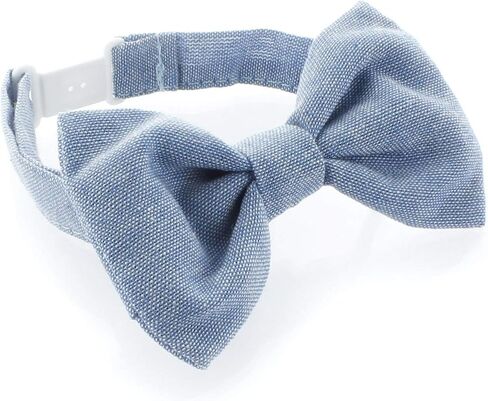 My Lello Chambray Adjustable Pre-Tied Bow Ties in Kuwait