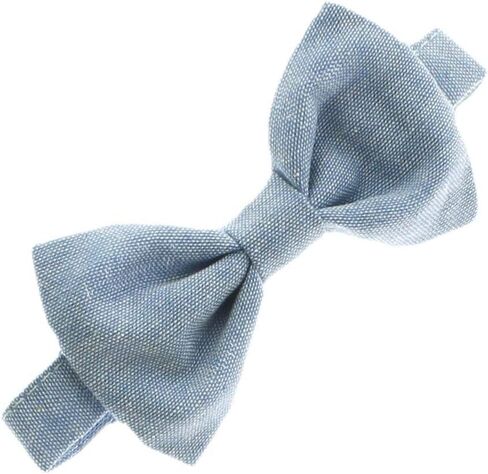 My Lello Chambray Adjustable Pre-Tied Bow Ties in Kuwait