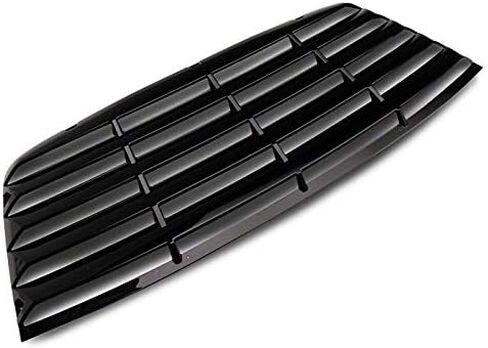 Rear Window Louvers; Matte Black Compatible for 08-23 Challenger in Saudi Arabia