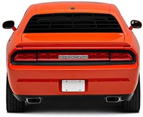 Rear Window Louvers; Matte Black Compatible for 08-23 Challenger in Saudi Arabia